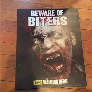Walking dead “Beware of biters” sign